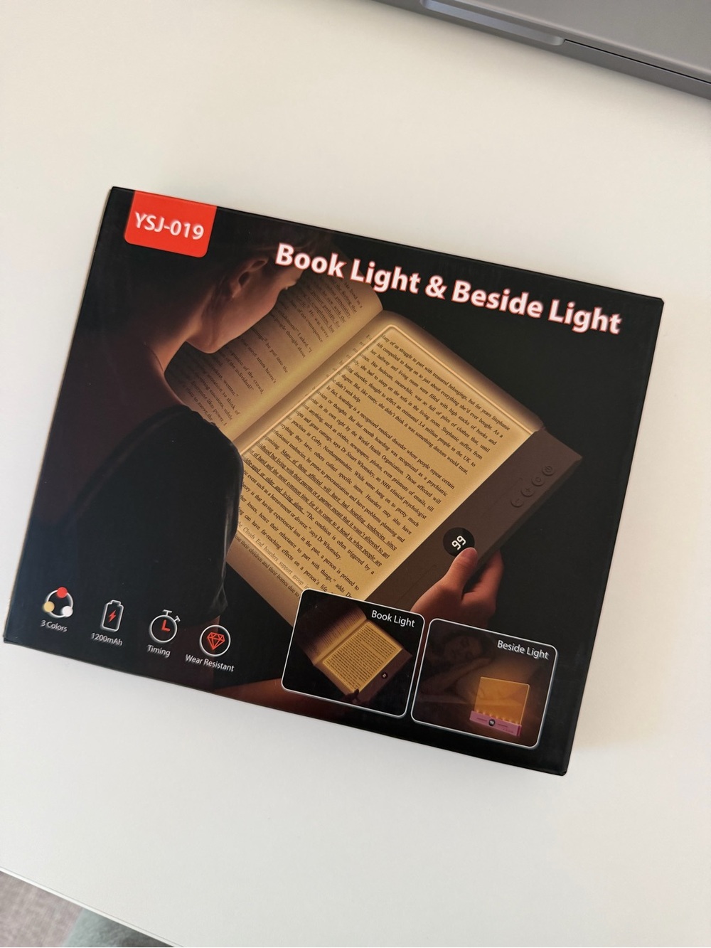 Brand New Rechargeable Book Light & Bedside Light